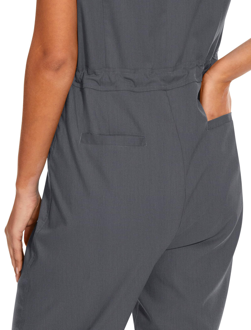 niaahinn Women's Stretch Scrub Jumpsuit - Medical Uniform with Pockets, Breathable Nurse Scrub Set for Hospital, Dental