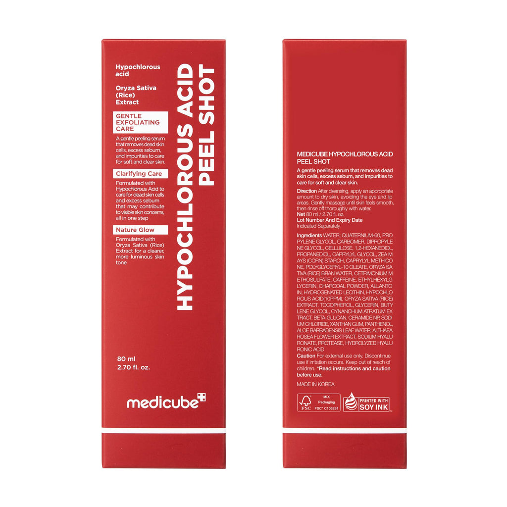 medicube Peel Shot with Kojic Acid Turmeric | Reset in One Step | Gentle Exfoliating Serum with BHA, LHA, PHA for Dead Skin Cells, Blackheads, Excess Sebum | For Dull, Rough, Troubled Skin | 2.7 fl.oz