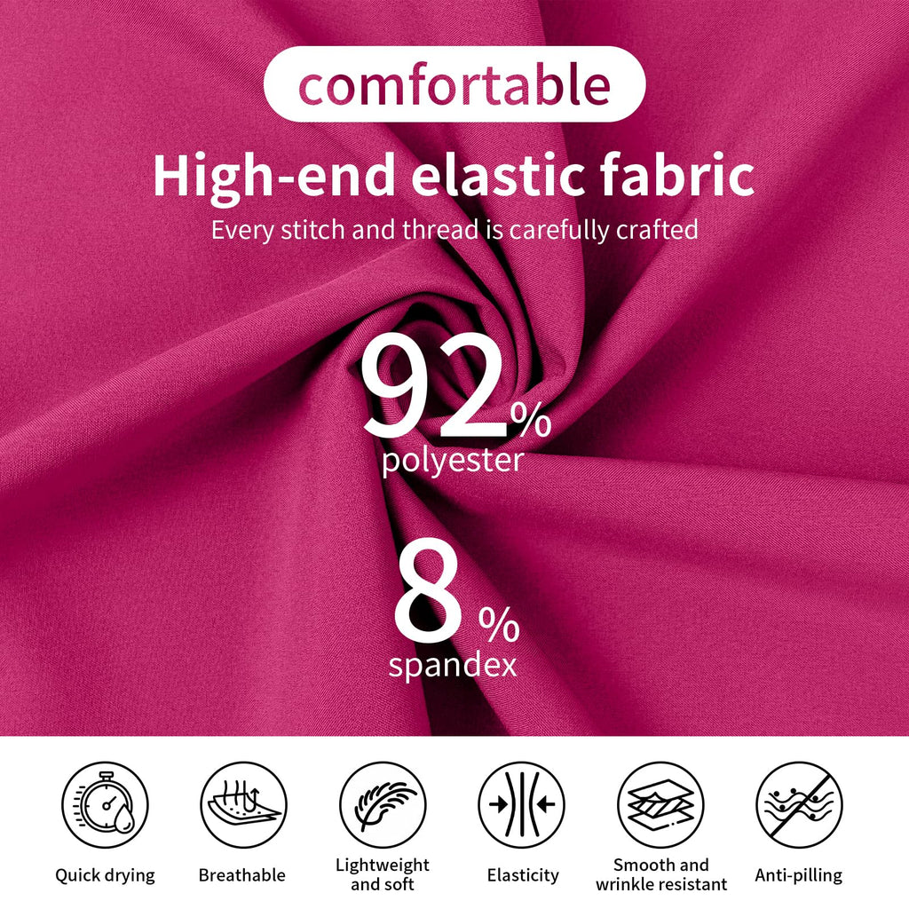VIAOLI One-Piece Medical Scrub Jumpsuit for Women, Nursing Uniform with Hidden Zipper Front, Elastic Drawstring Waist