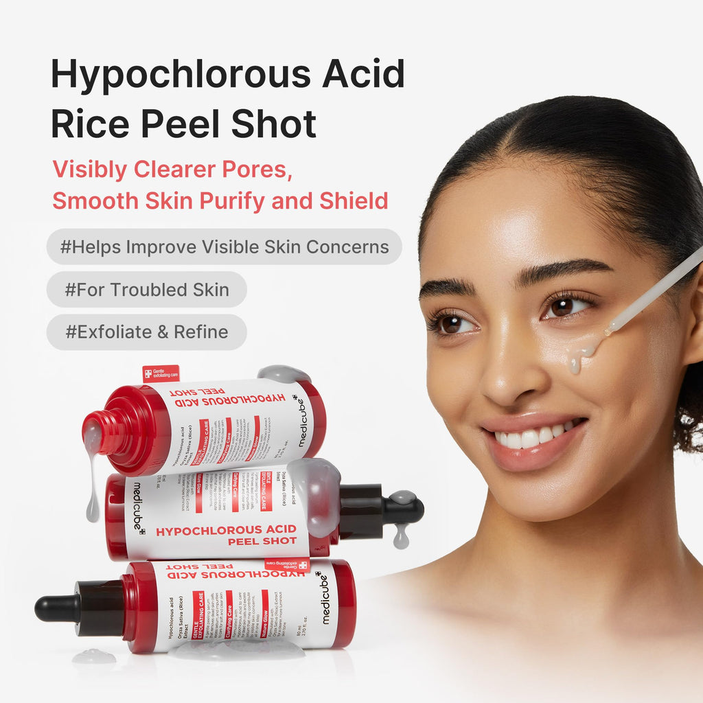 medicube Peel Shot with Kojic Acid Turmeric | Reset in One Step | Gentle Exfoliating Serum with BHA, LHA, PHA for Dead Skin Cells, Blackheads, Excess Sebum | For Dull, Rough, Troubled Skin | 2.7 fl.oz