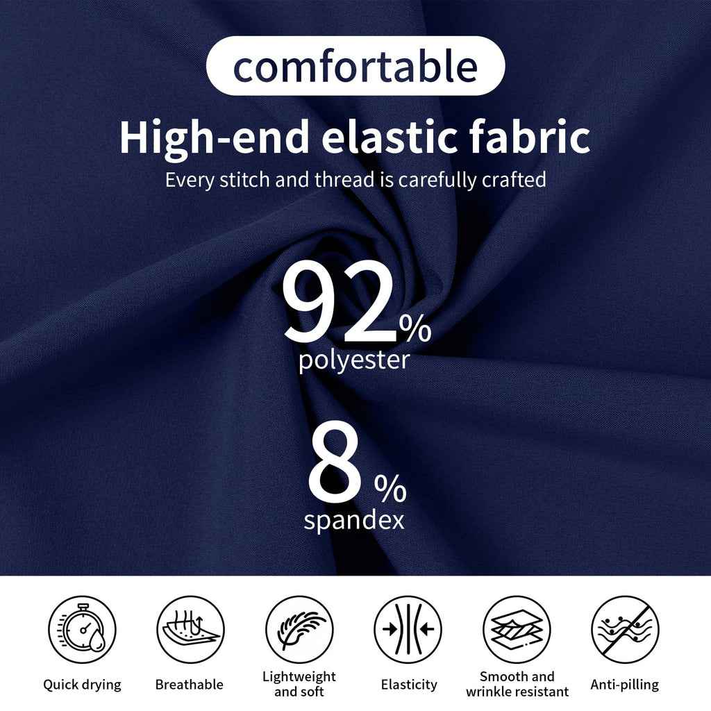 VIAOLI One-Piece Medical Scrub Jumpsuit for Women, Nursing Uniform with Hidden Zipper Front, Elastic Drawstring Waist